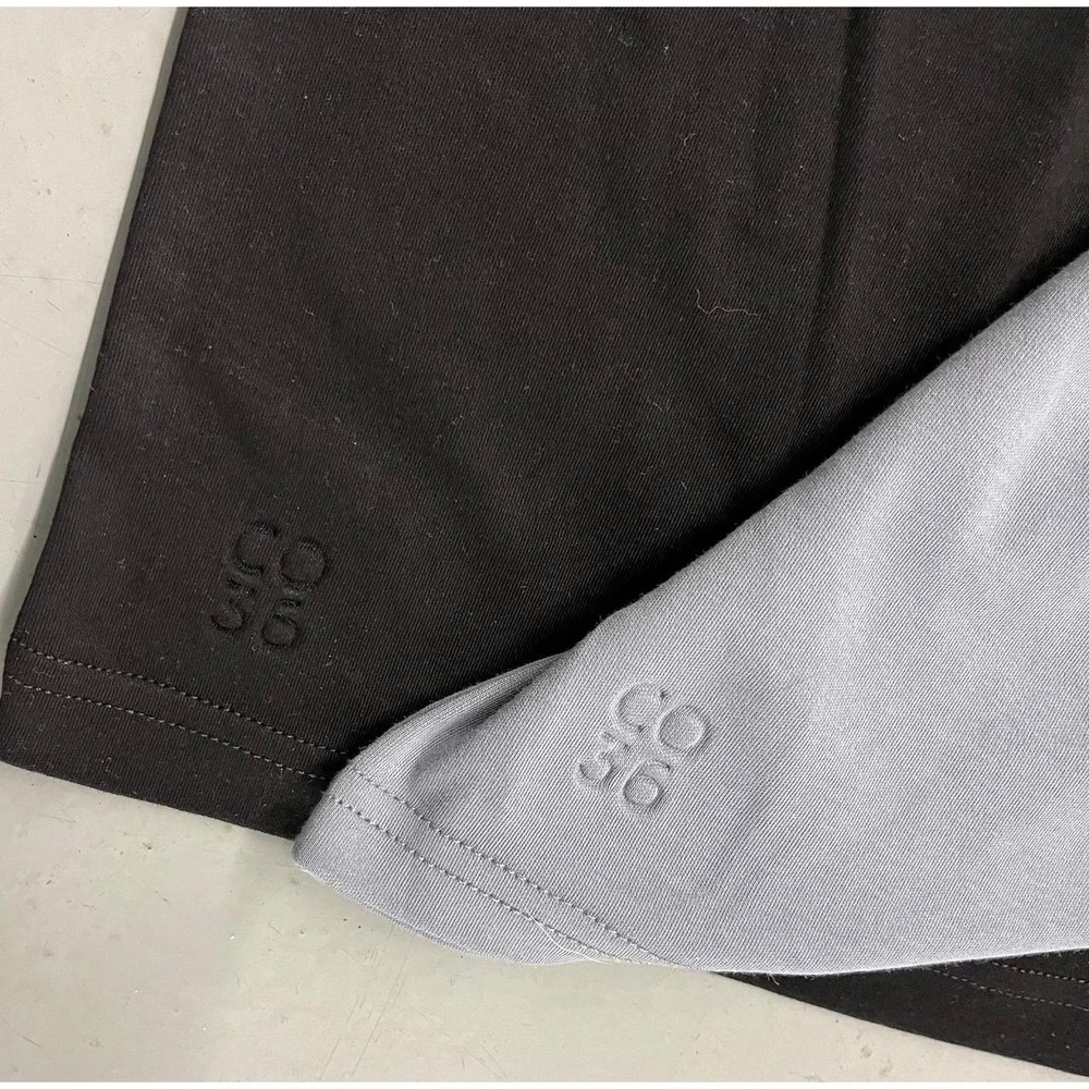 Mens NWT CO Thirty Six Stretchy Crewneck Solid Minimalist T-Shirts Set OF 2 - Picture 6 of 6